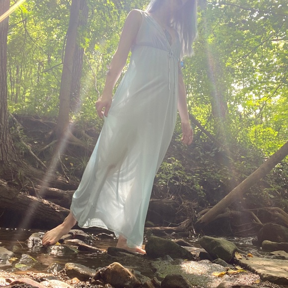 Vintage "Sears" Maxi Slip Dress - Picture 6 of 10